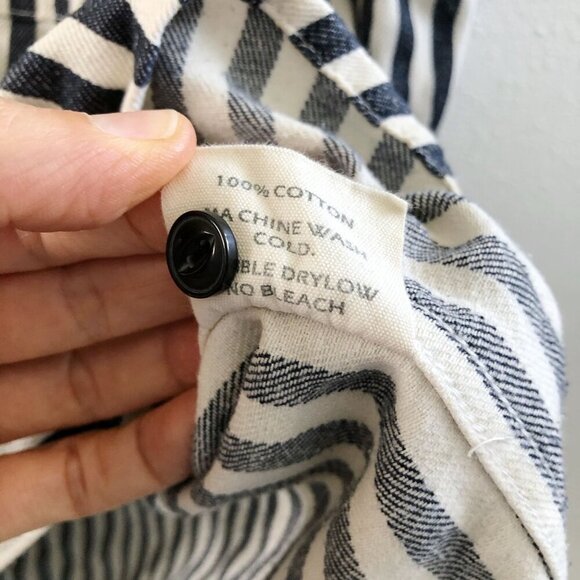 OKONKWO Long Sleeve Striped Button Down Shirt Size 2XL - Picture 9 of 9